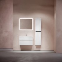 Тумба подвесная SANCOS Urban 790х450х550, c двумя ящиками оснащенными доводчиками, белый глянец , арт. UR80W