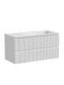 Тумба подвесная SANCOS Snob R правая 995х445х500, c двумя ящиками оснащенными доводчиками, Bianco , арт.SNR100RW