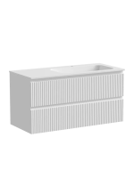 Тумба подвесная SANCOS Snob R правая 995х445х500, c двумя ящиками оснащенными доводчиками, Bianco , арт.SNR100RW