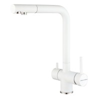Смеситель для кухни SKALEN, белый матовый, Sk213020-WH, Paulmark