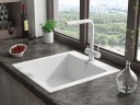 Смеситель для кухни SKALEN, белый матовый, Sk213020-WH, Paulmark