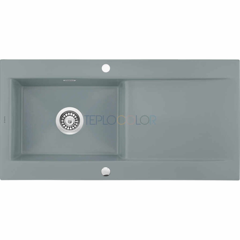 Керамическая мойка, 1-чаша с осушкой