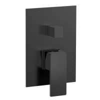 AQM8808MB Savona Встраиваемый смеситель на 2 потр. в комплекте с внутр. частью, черный матовый