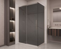 Душевой уголок Стелла (Stella) VSR-1ST9012CGBN, 1200*900, брашированный никель, стекло тонированное