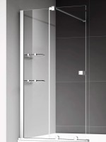 Шторка на ванну 1200*1400мм., стекло 8мм, цвет профиля хром.