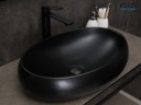 Раковина Gid Bm9030a 53371 накладная черная матовая 60x41x15