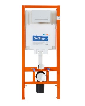 Кнопка смыва BelBagno MARMI BB009-MR-BIANCO, цвет-белый