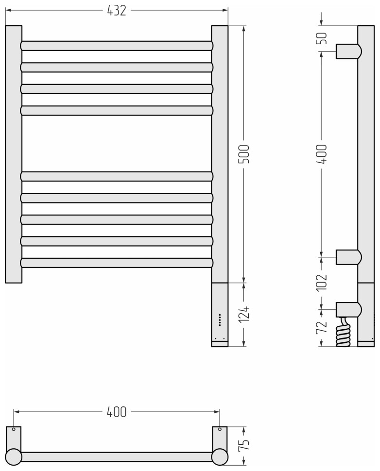 Богема 3.1 прямая 500х400 МЭМ правый