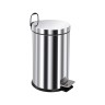 Ведро-контейнер BERGES для мусора с педалью 8 л, хром