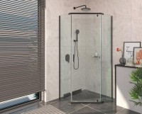 Душевой уголок BERGES SOLO T Black 900х900