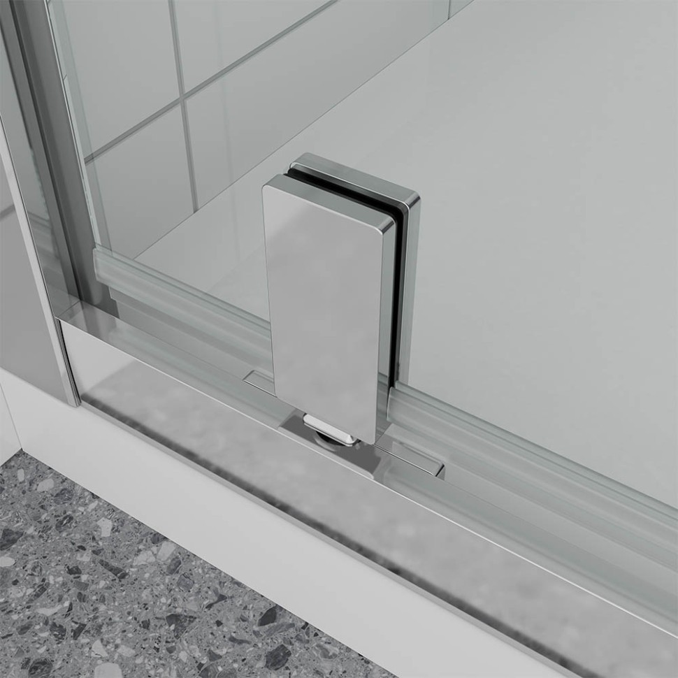 Душевая дверь Veconi Ottimo P30 CH, 800x1900, хром, стекло прозрачное