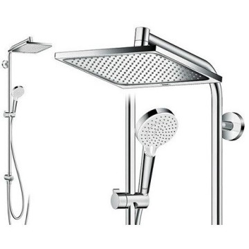 Душевая система Hansgrohe Crometta E 240 1jet Showerpipe Reno EcoSmart 27289000 хром