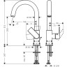 Смеситель для кухонных моек Hansgrohe Vernis Shape хром (71564000)