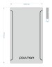 Разделочная доска PLATTE-375, HPL-пластик, Pl375-AN, антрацит, 375х220мм, Paulmark