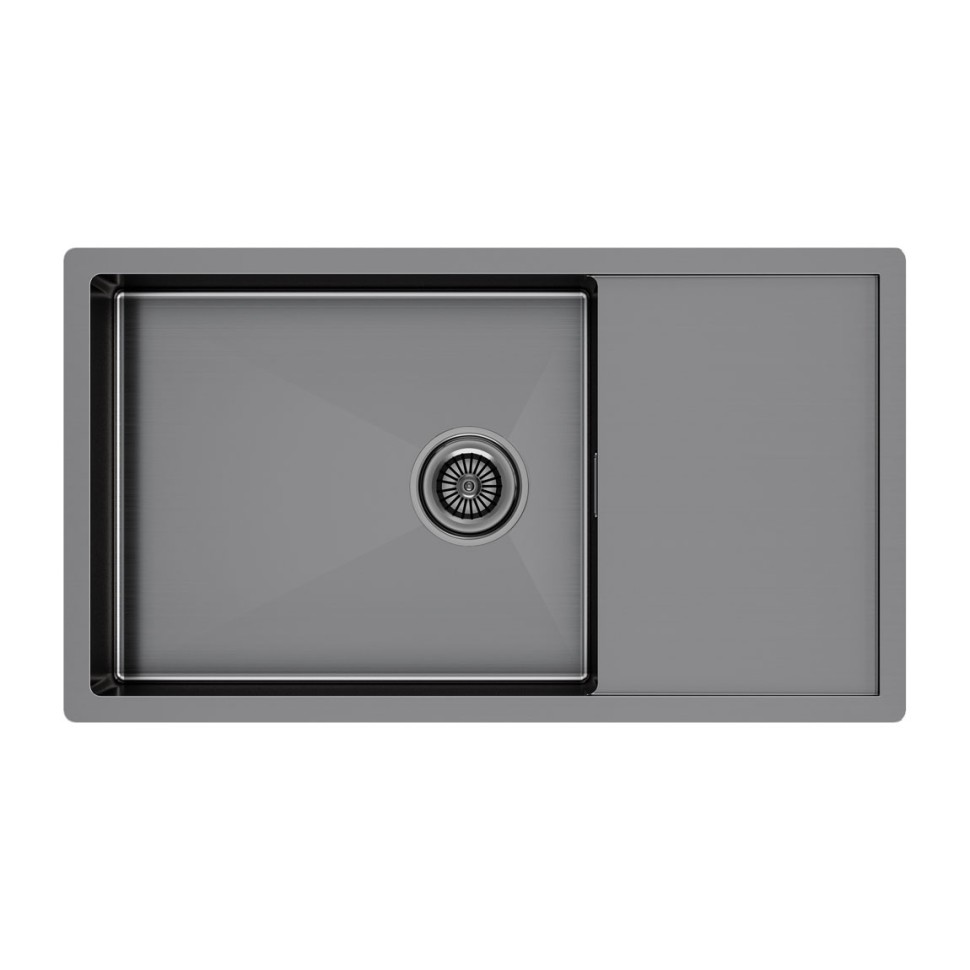 Мойка нерж. сталь GERBERG 78F UNI, PM217844-GM, вороненая сталь, 780х440мм, Paulmark