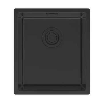 Мойка YUNI 39 UNI, нерж. сталь, YU39-MBN, матовый черный NANO-PVD, 390х440мм, Paulmark