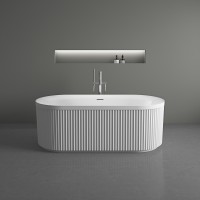 Ванна акриловая Vincea VBT-709-1700, 1700*800*585, цвет белый, щелевой перелив, слив белый