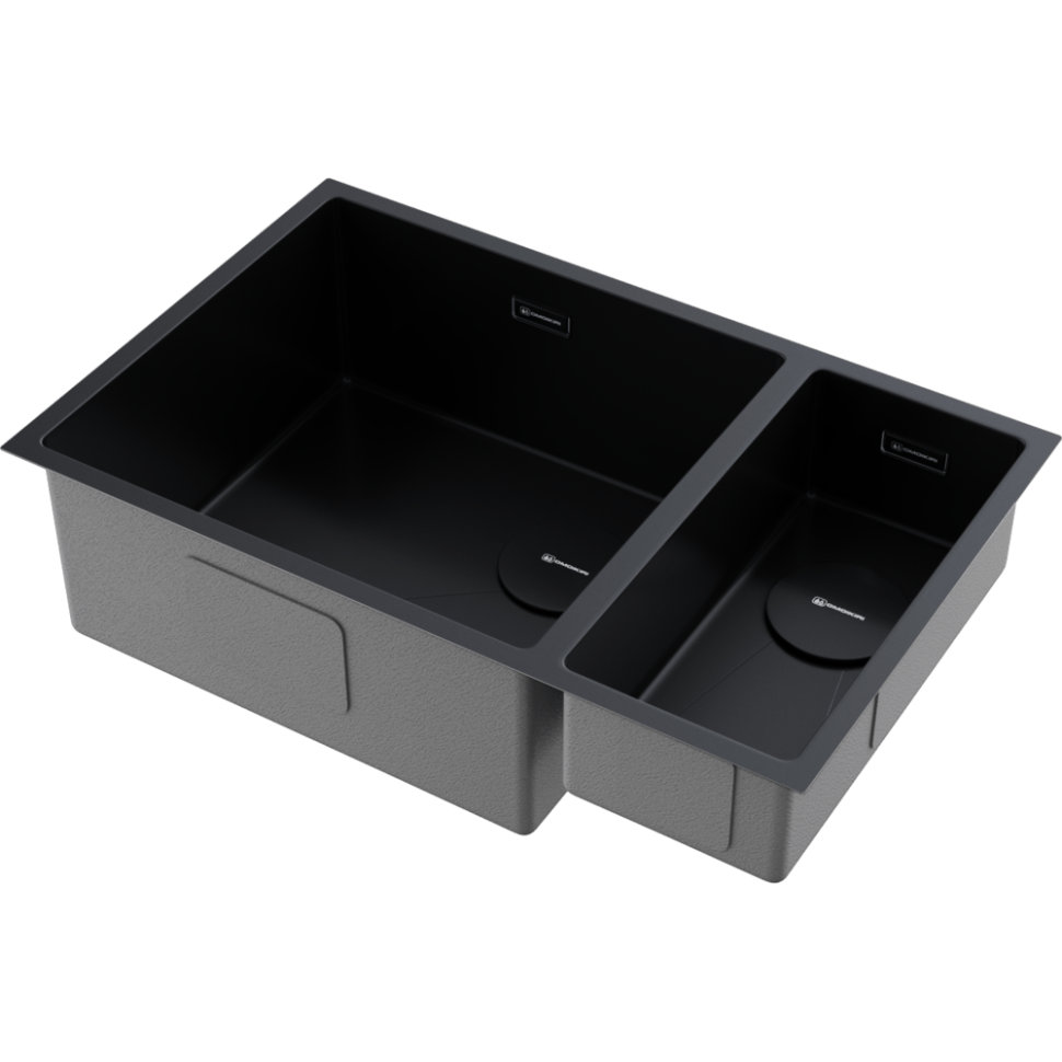 Кухонная мойка Omoikiri Taki 69-2-U/IF-L Side-GB нерж. сталь/графит