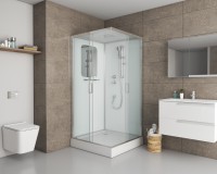 Душевая кабина Niagara Premium NG-6001-01Q (90х90х210) низкий поддон(16 см),стекло прозрачное,4 места
