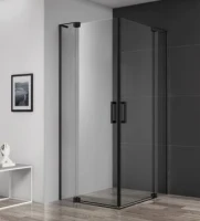 Пристенный профиль с силиконовыми уплотнителями CEZARES SLIDER-WL/SSN-NERO