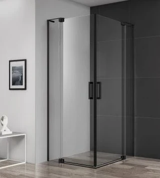 Пристенный профиль с силиконовыми уплотнителями CEZARES SLIDER-WL/SSN-NERO