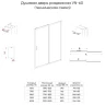 Душевая дверь раздвижная Veconi VN60GR-200-01-C5