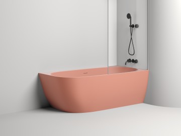 Ванна пристенная угловая SOFIA CORNER R 170x85 покраска по RAL полностью S-Sense Глянцевое