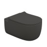 Унитаз подвесной BERGES EGO XL, матовый антрацит, микролифт, быстросъёмное