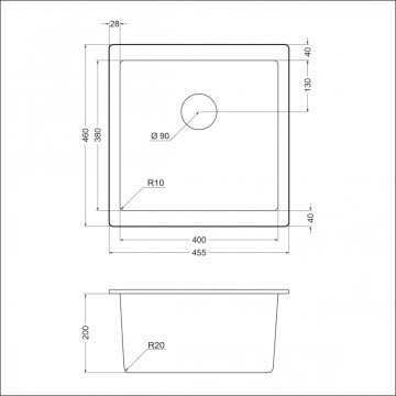 Мойка EMAR EMQ-1455.P EMQ-1455.P Оникс