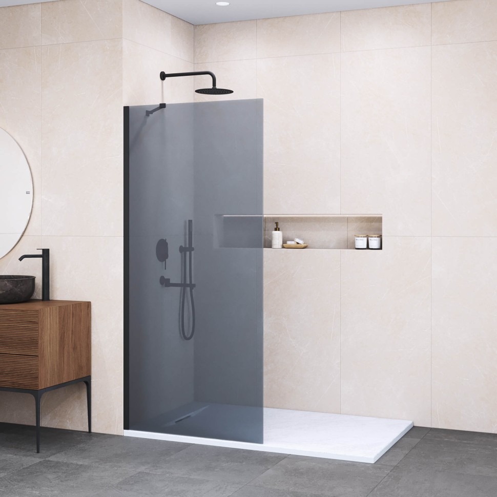 Душевая перегородка RGW WA-102B (Тонированное (Серое), 1200)