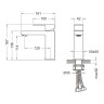 Смеситель для раковины Timo Selene 2061/16F белый матовый
