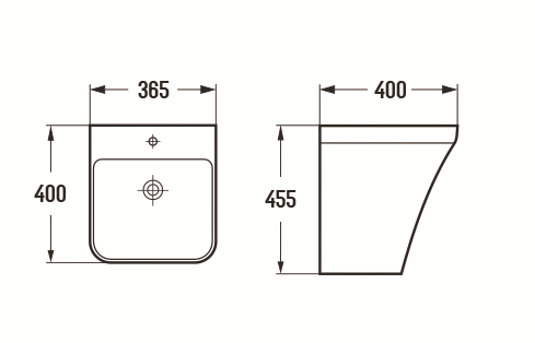 Раковина Ceramalux 500PMB