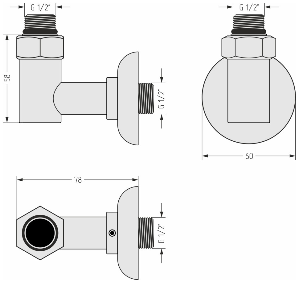 Набор комплектующих для ПС (G 1/2" НР х G 1/2" НР)