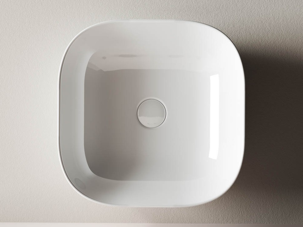 Умывальник чаша накладная квадратная Element 425x425x145мм