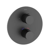 Душевой комплект с термостатом SANCOS Etna, с внутренней частью, черный матовый, арт. SC9010MB