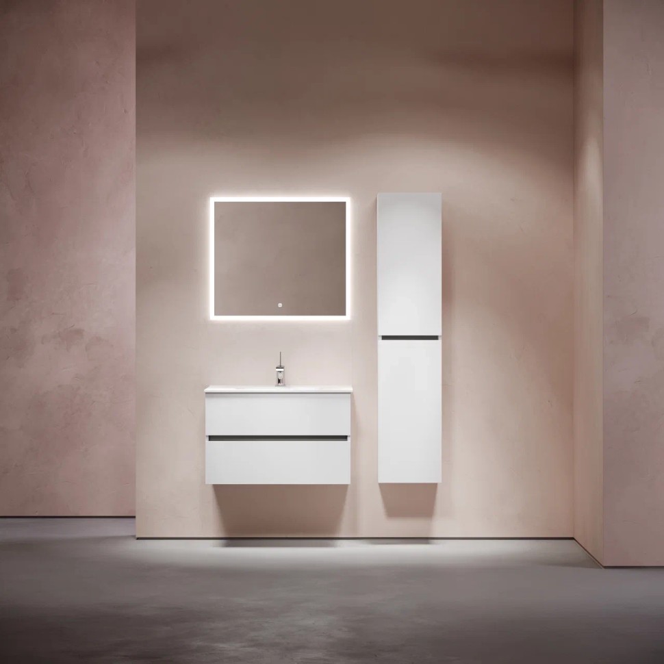 Тумба подвесная SANCOS Urban 890х450х550, c двумя ящиками оснащенными доводчиками, белый глянец , арт. UR90W