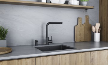 Смеситель для кухни TWIN, антрацит, Tw213622-AN, Paulmark