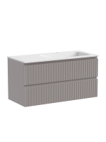 Тумба подвесная SANCOS Snob R правая 995х445х500, c двумя ящиками оснащенными доводчиками, Doha soft, арт.SNR100RSM