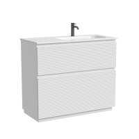 Тумба напольная SANCOS Folk Floor правая 995х445х850, c двумя ящиками оснащенными доводчиками, Bianco, арт.FL100FRW