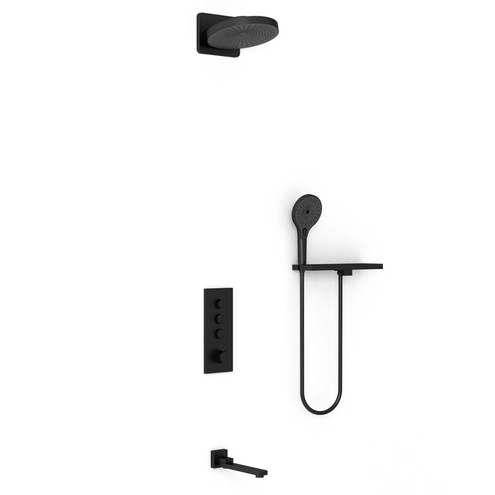 Душевой комплект VSFW-433TI1RMB встраиваемый, черный