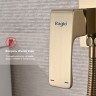 Смеситель Raglo встраиваемый с гигиеническим душем золотой сатин