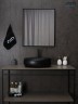 Раковина Gid Bm9030b 53372 накладная черная матовая 48x34x15