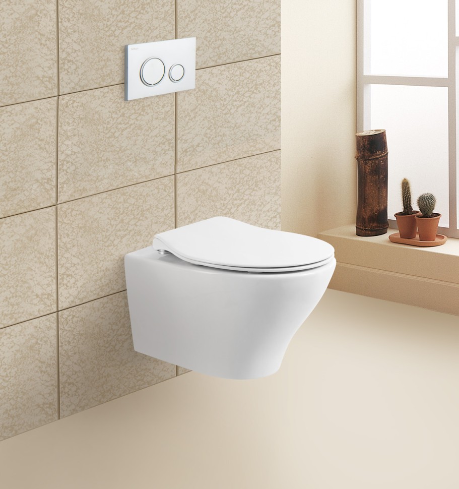 Чаша подвесного унитаза BelBagno ACQUA BB340CHR