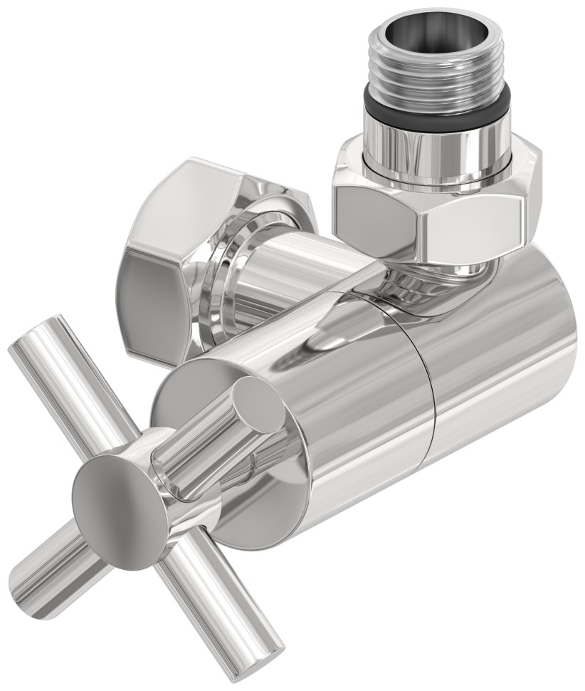 Вентиль 3D правый крест (G 1/2" НР х G 3/4" НГ)