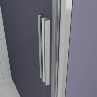 Душевая дверь Veconi Ottimo P30 CH, 900x1900, хром, стекло прозрачное