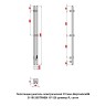 Полотенцесушитель электрический Оттимо ВертикaлеКВ 2115120STR4EN 15*120 диммер R, сатин