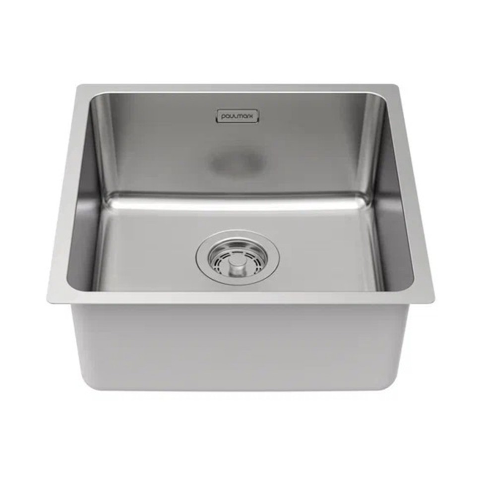 Мойка YUNI 44 UNI, нерж. сталь, YU44-BS, брашированная нерж. сталь, 440х440мм, Paulmark