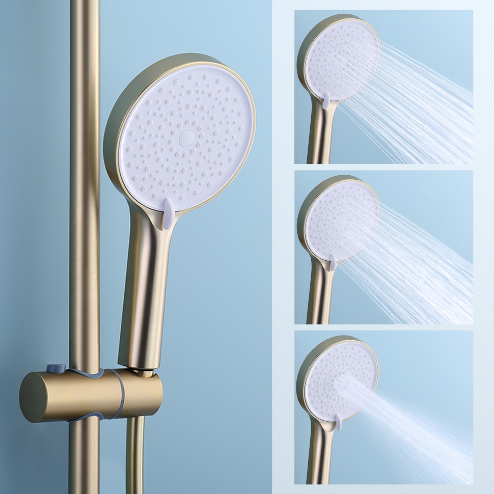Душевая система Splenka для ванны и душа S50.24.03 Золотой сатин
