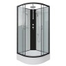 Душевая кабина Niagara Classic NG-6701-14BKT (90х90х210) средний поддон(26см),черный,стекло прозрачное,4 места