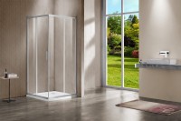 Душевой уголок Гарда (Garda) VSS-1G9012CLBN, 1200*900, брашированный никель, стекло прозрачное